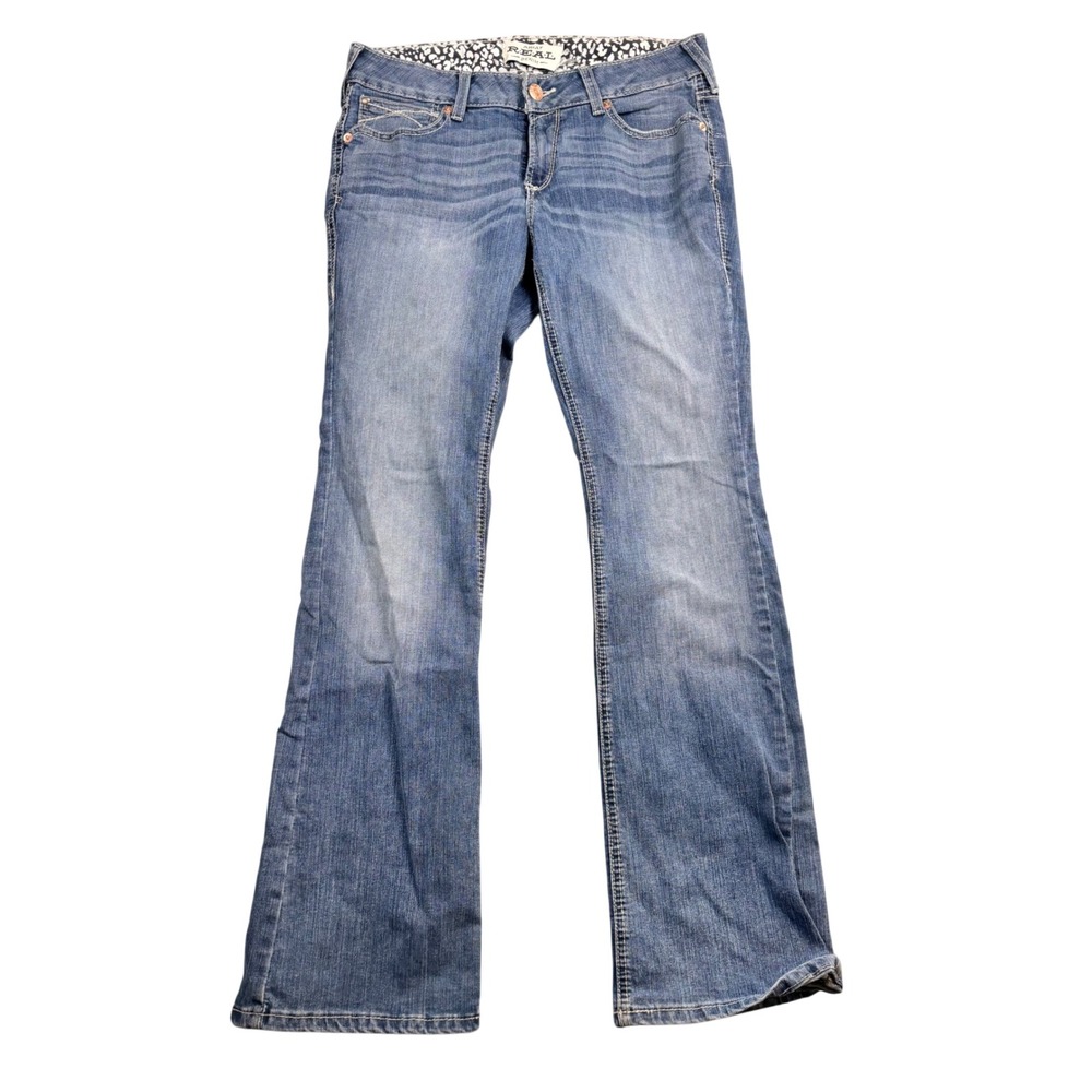 Ariat Real Denim Womens 31R Medium Wash Bootcut Stretch Jeans 0968